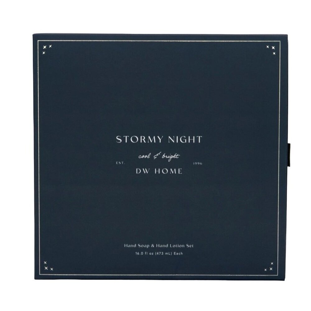 DW HOME Stormy Night Cool & Bright Scented Luxury Hand Soap & Lotion. New In Box - Picture 3 of 3